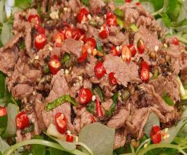 ឆាអង្ក្រងសាច់គោ